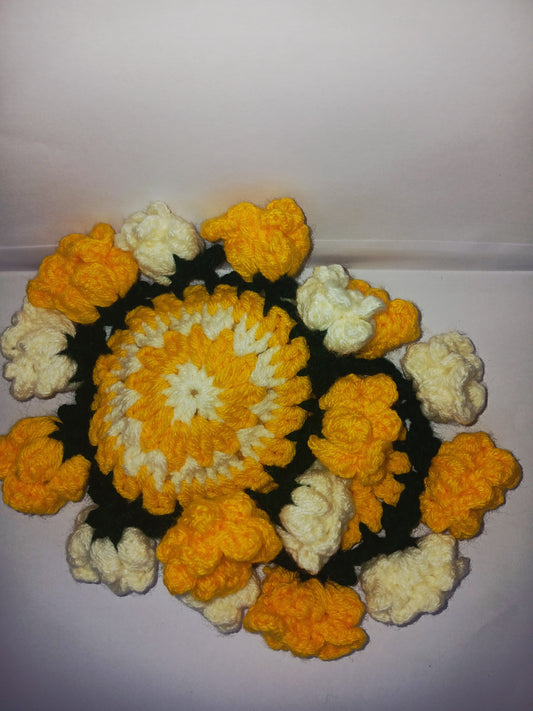 Peach Bloom Coaster- (Set of 2)