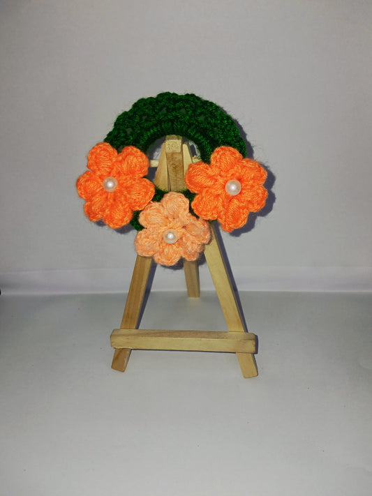 Tangerine Trio Scrunchie