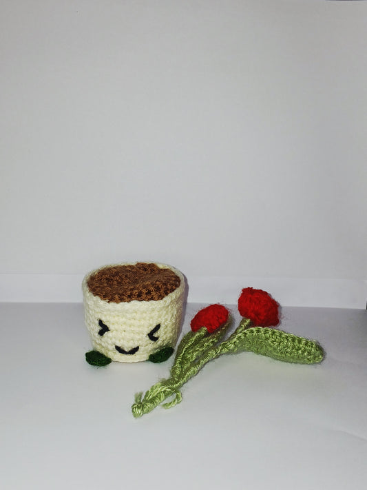 Evergreen Crochet Planter