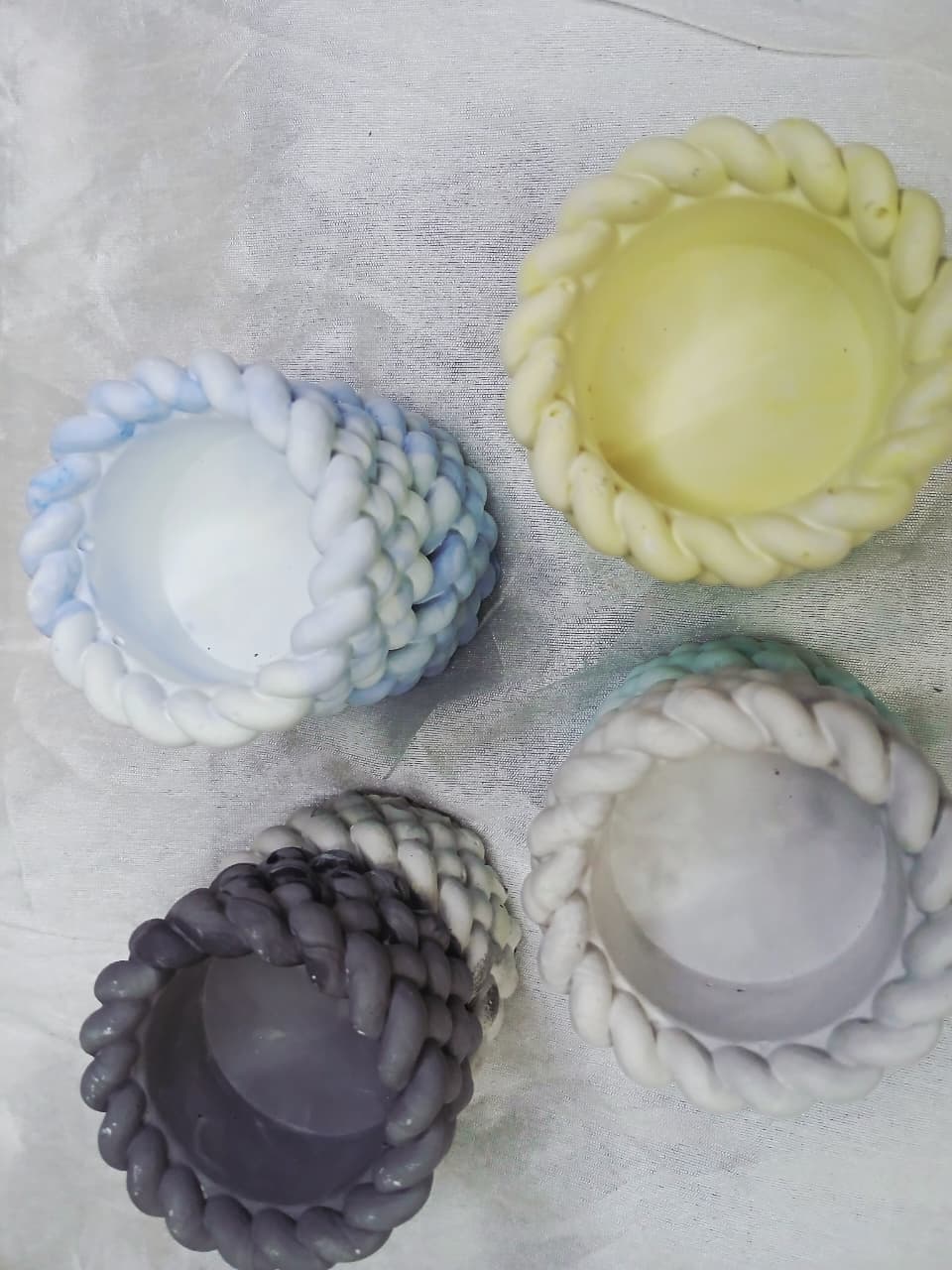 Handcrafted Carved Trinket Box Pair – Elegant Open Storage for Jewelry & Keepsakes