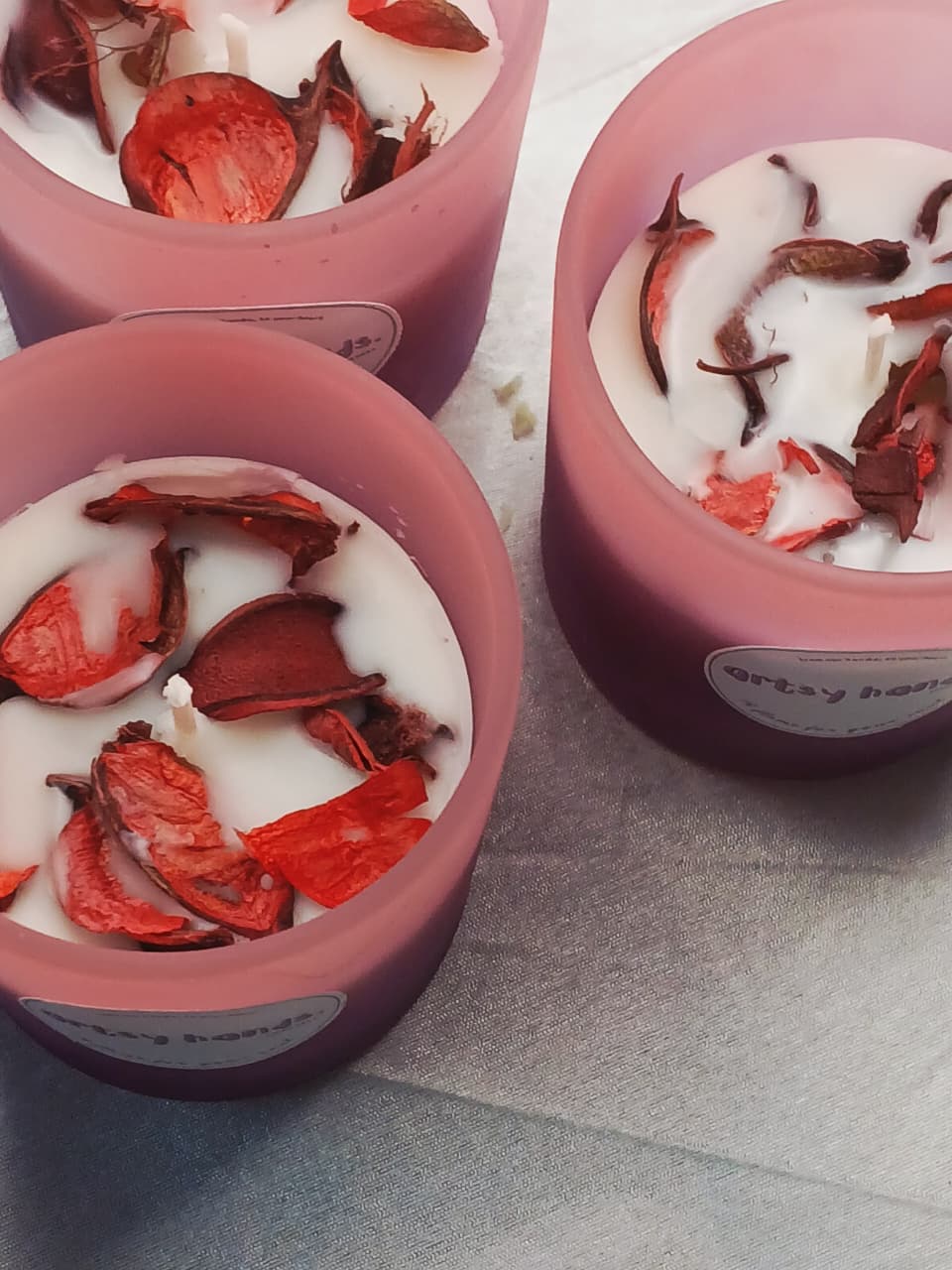 Rose Petal Candle