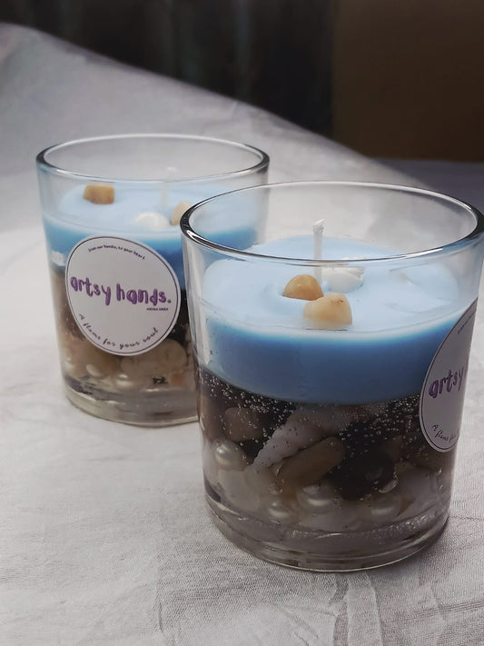 Ocean water candles