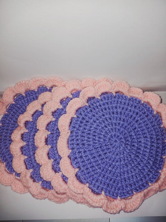 Pastel Duo Coasters- (Set of 2)