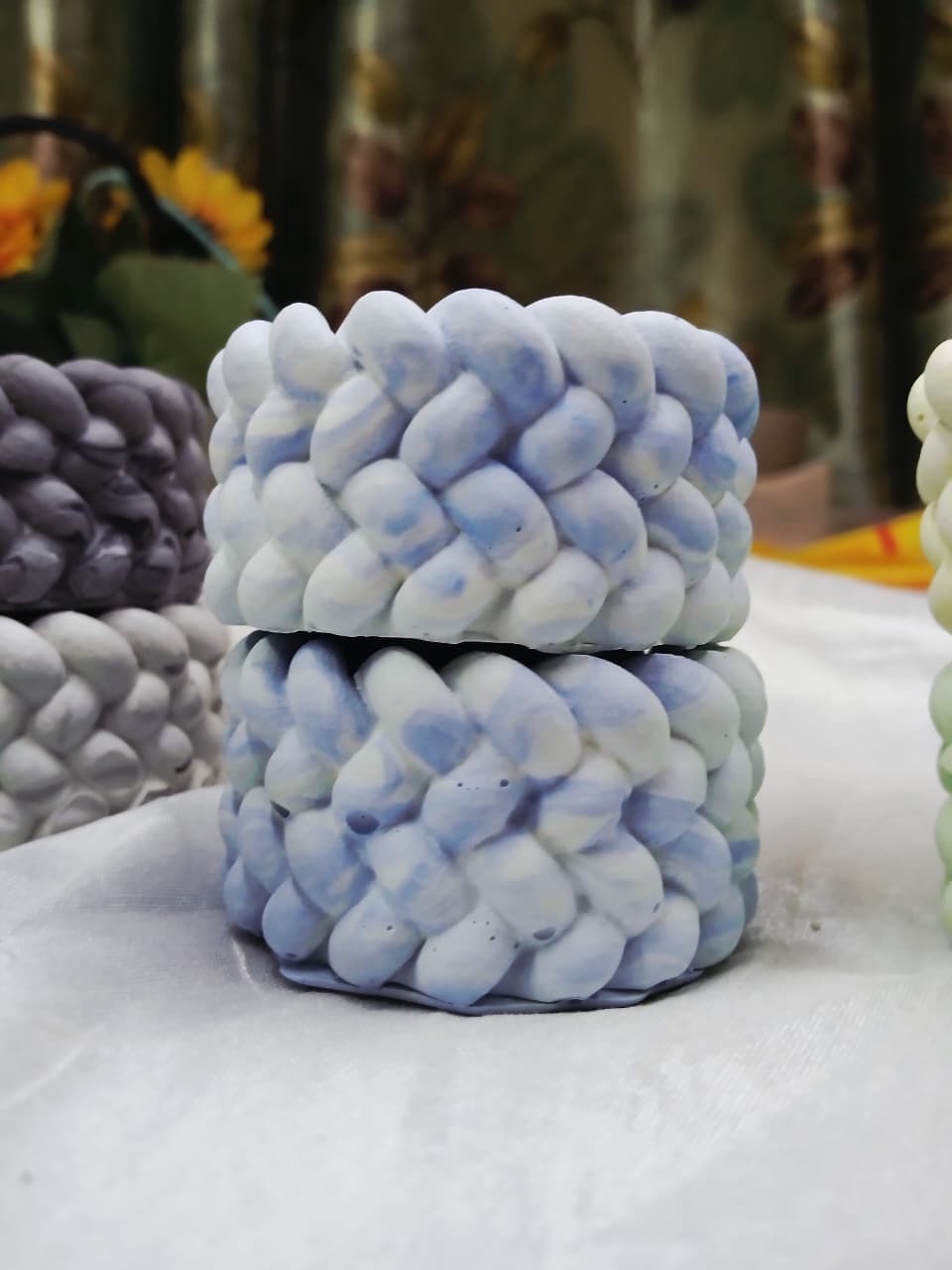 Handcrafted Carved Trinket Box Pair – Elegant Open Storage for Jewelry & Keepsakes