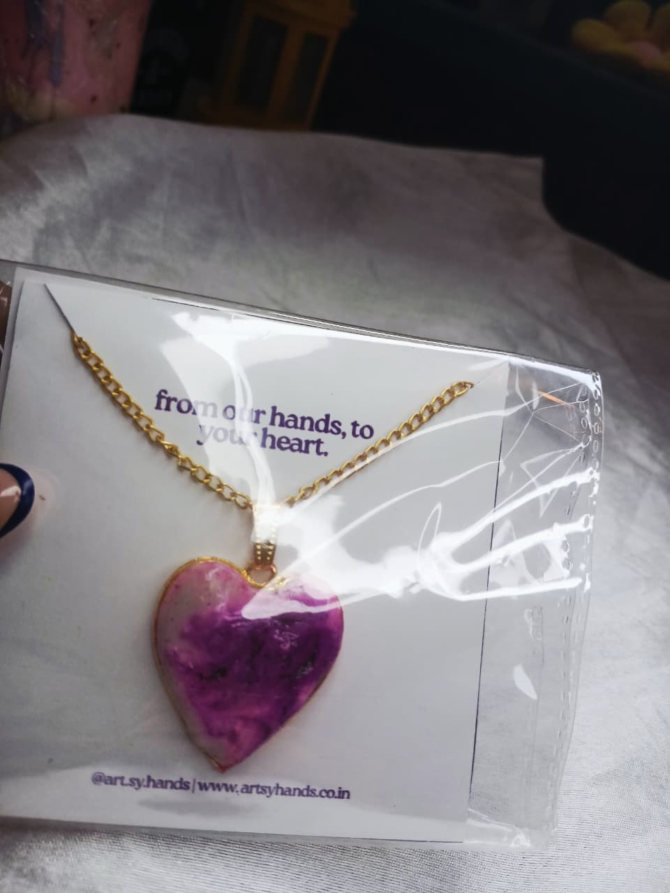 Lavender Dream Heart Pendant
